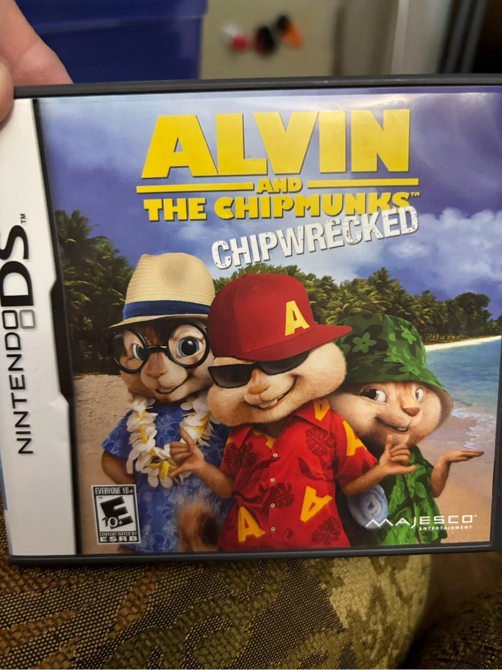 Nintendo DS Alvin and The Chipmunks: Chipwrecked — Blue and Yellow Cover